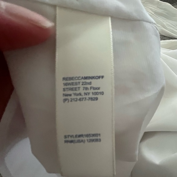 Rebecca Minkoff Chic White Lace Blouse Off the Shoulder SILK - Picture 6 of 7